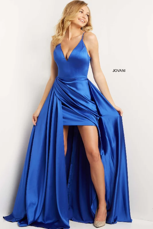 Hot Picks Jovani 07550 High Low Spaghetti Strap Prom Dress