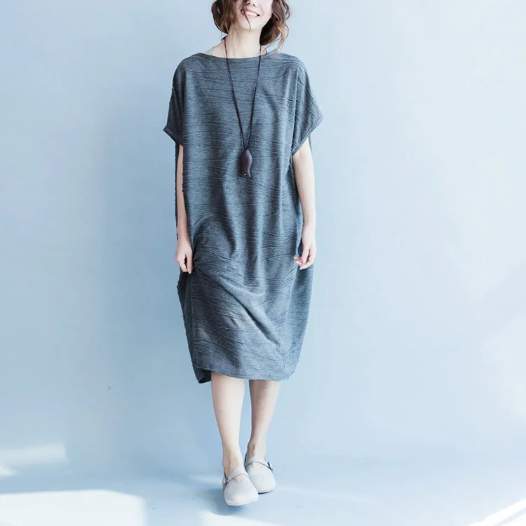 Limited-Time Offers You Can't Ignore women gray cotton dresses oversize o neck cotton dresses boutique short sleeve caftans Limited-Time Offers You Can't Ignore women gray cotton dresses oversize o neck cotton dresses boutique short sleeve caftans