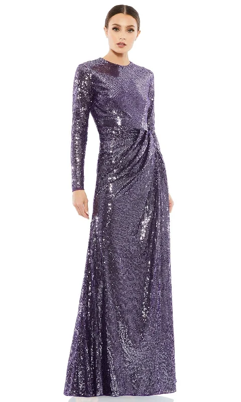 Clothing Online Mac Duggal 10824 - Draped Sequin Evening Gown | Couture Candy