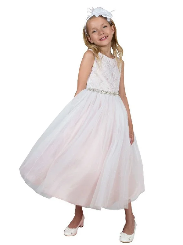 Street Style Fashion Girls Multi Colors Triangle Cut-Out Back Flower Girl Dress 2-14