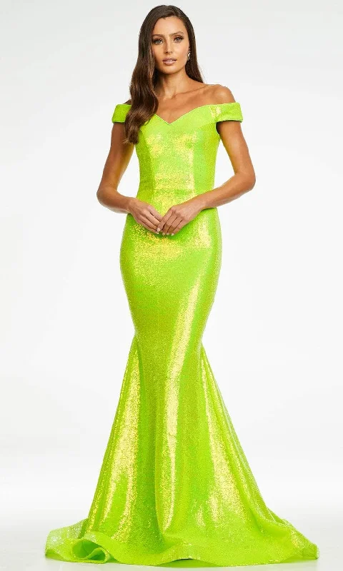 Buy More, Save More Ashley Lauren 11109 - Iridescent Sequin Mermaid Prom Gown