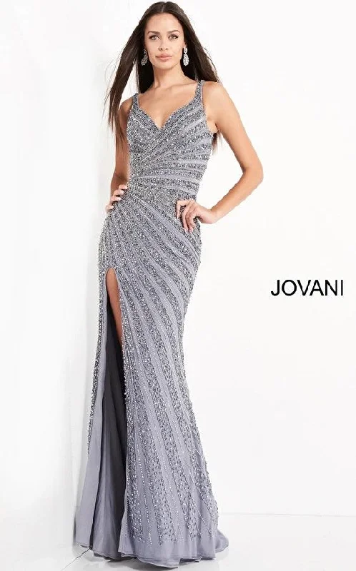 Comfort First Women's Fashion Jovani 04539 Sleeveless Long Formal Prom Gown