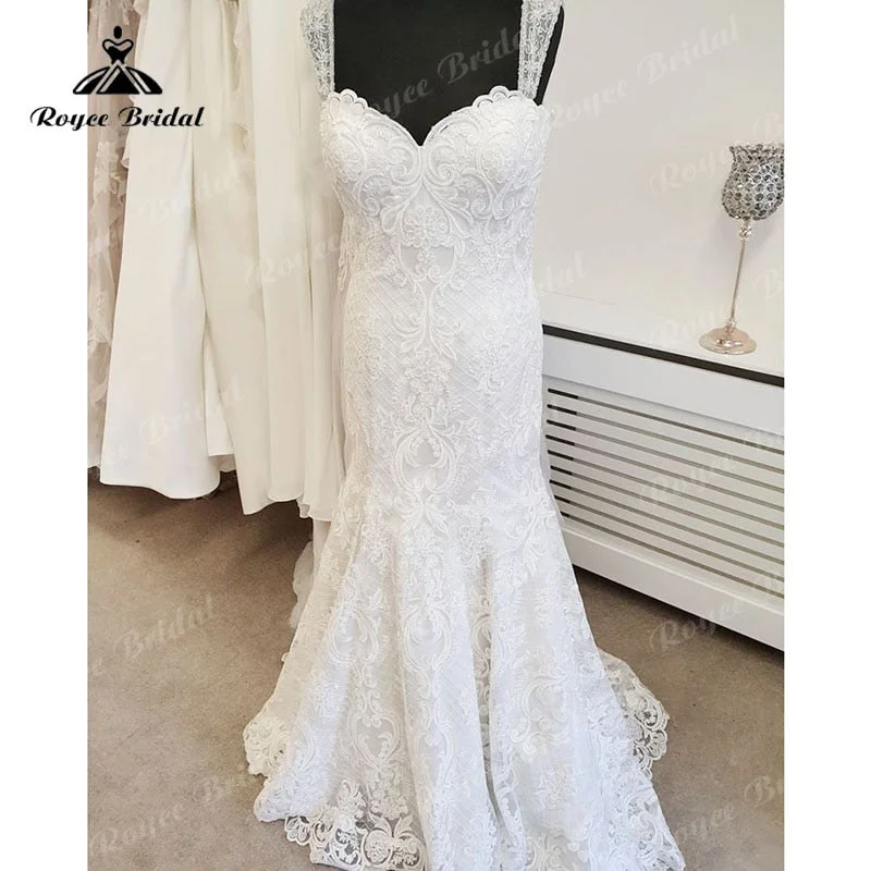 High-Quality Women’s Fashion Dresses Roycebridal robe de mariée sirene 2025 Sexy Lace Appliques Sweetheart Mermaid/Trumpet Wedding Dress Backless Bridal Gown for Women Custom