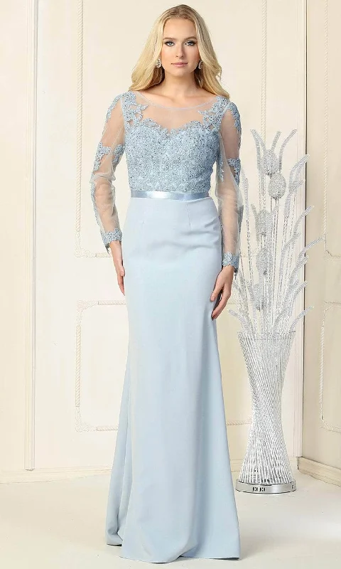 High-End Women’s Apparel May Queen MQ1847 - Illusion Bateau Formal Gown