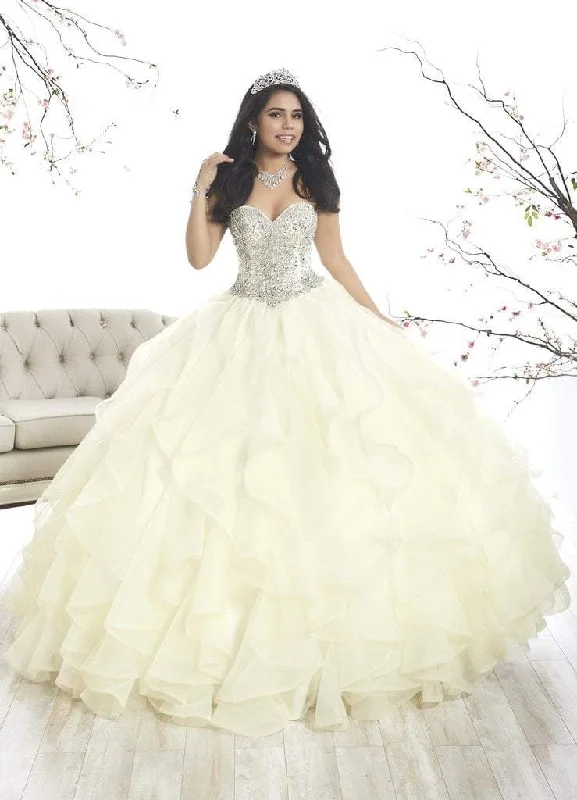 Women's Clothing Brands Quinceanera Collection - 26870 Crystal Sweetheart Corset Ballgown