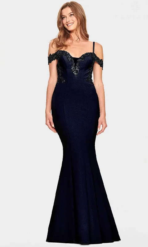 Trendy Boutiques Online Faviana S10866 - Off Shoulder Sweetheart Trumpet Gown