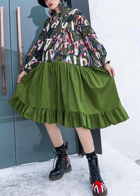 Chic And Affordable Fashion – Shop Now And Save French green patchwork Cotton quilting dresses prints Plus Size fall Dress Chic And Affordable Fashion – Shop Now And Save French green patchwork Cotton quilting dresses prints Plus Size fall Dress