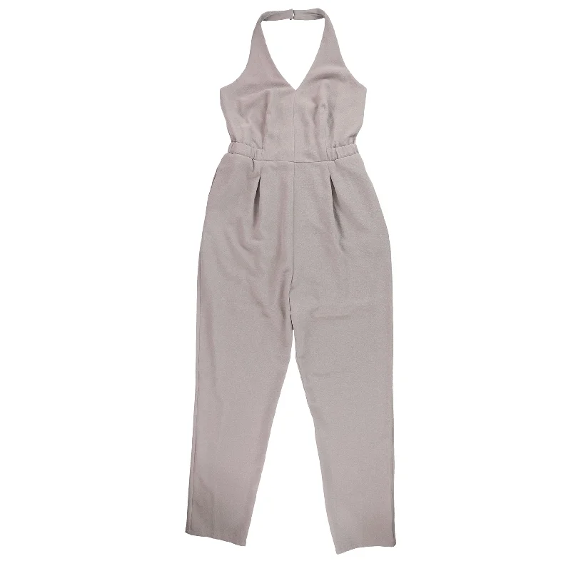 Casual Chic bar III Womens Halter Jumpsuit, Grey, Large