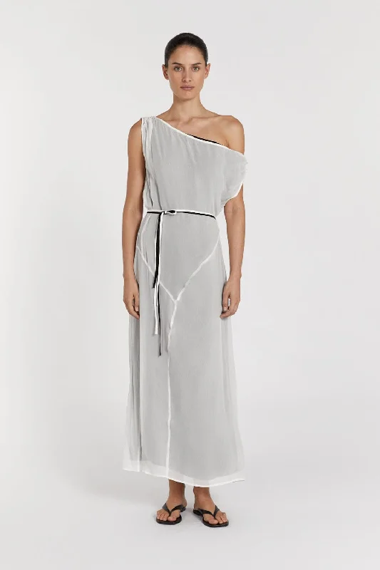 Casual Dresses for Women MIA OFF WHITE PANELLED MIDI DRESS