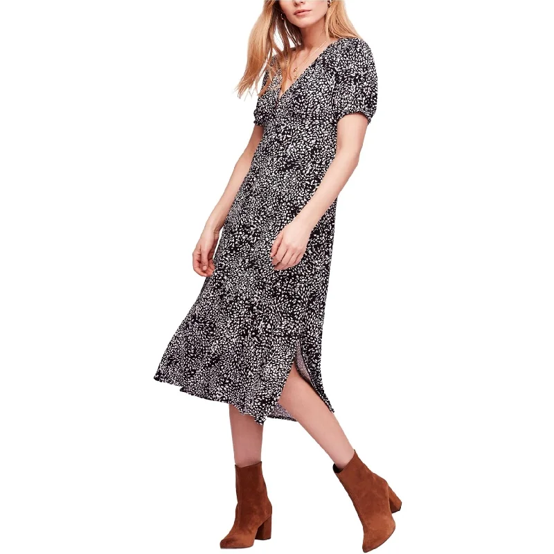 Rocker Chic Fashion Free People Womens Looking For Love Midi Dress