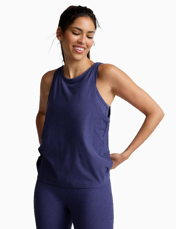 Women's Fashion Hotspots Featherweight Rebalance Tank - Eternal Blue Heather