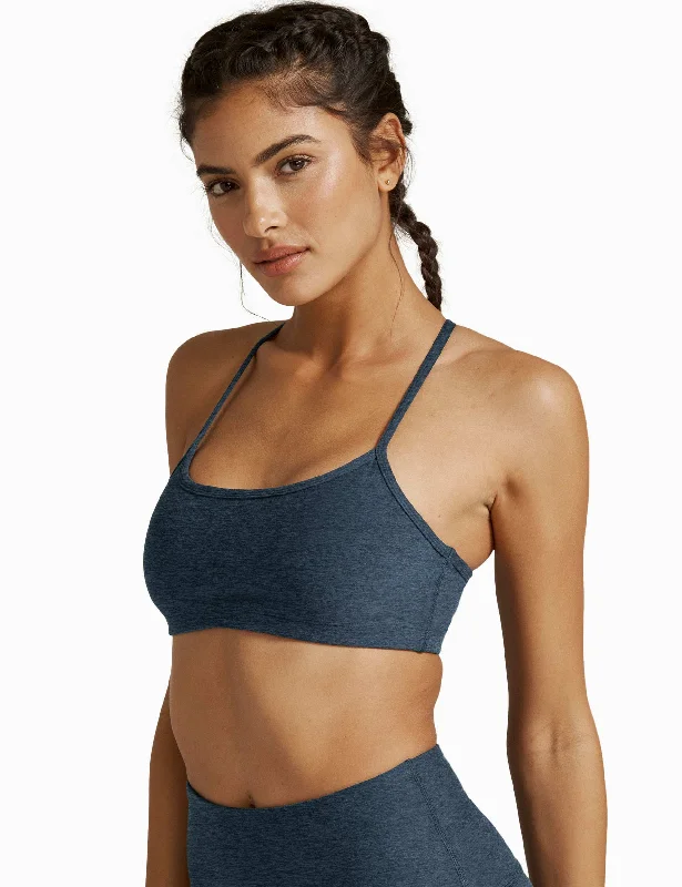 Trendy Attire For Her Spacedye Slim Racerback Bra - Nocturnal Navy