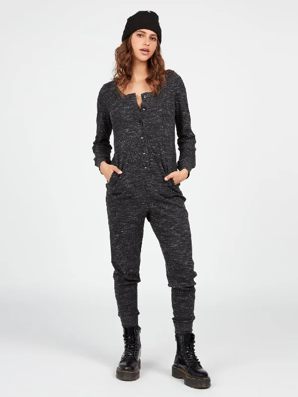 Women's Clothing Brands Lived in Lounge Jam Jams Romper - Black