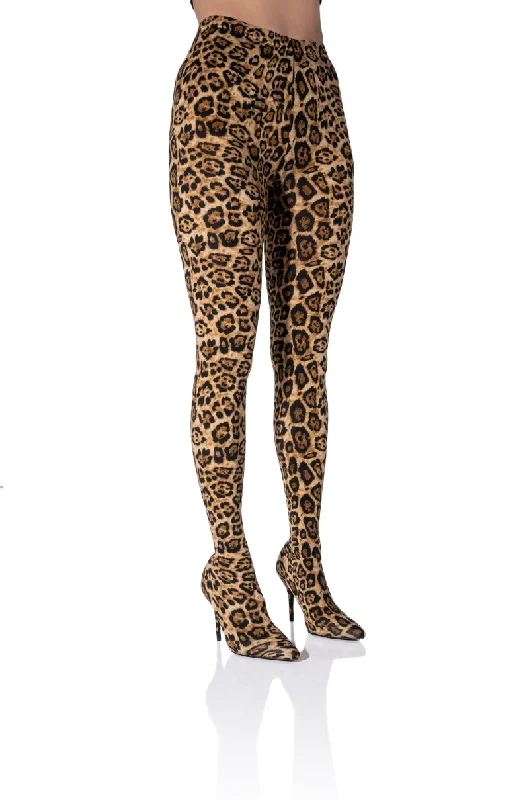 Enjoy Discount AZALEA WANG BAYBAY LEOPARD PRINT PANTS BOOT