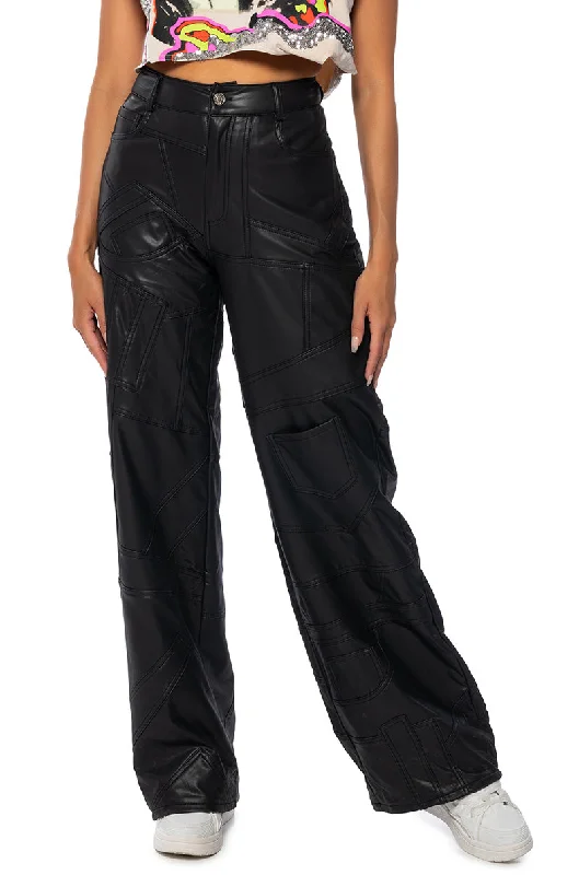 Clearance Event EXTREME STRETCH PATCHWORK WIDE LEG PANT