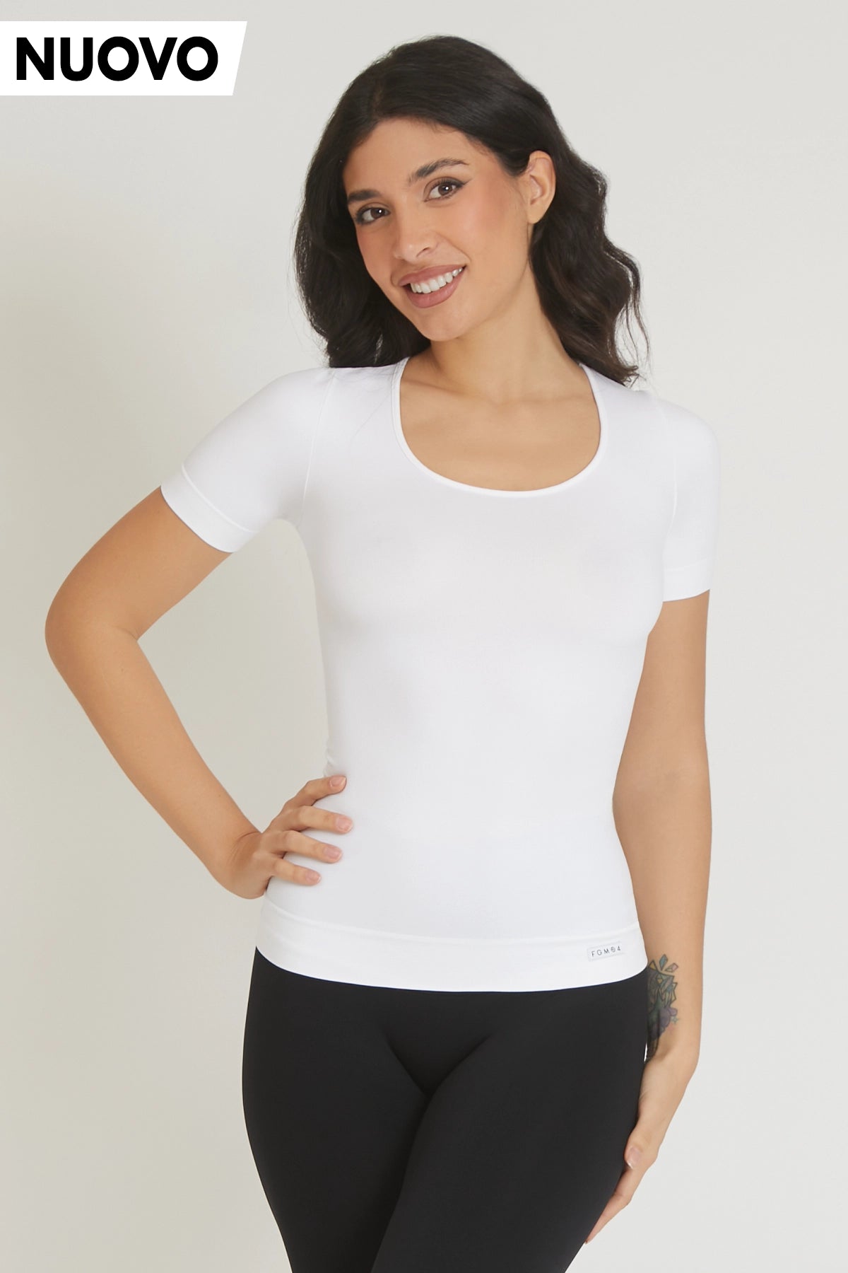 Stylish Savings T-shirt Miss Fgm04 Bianco