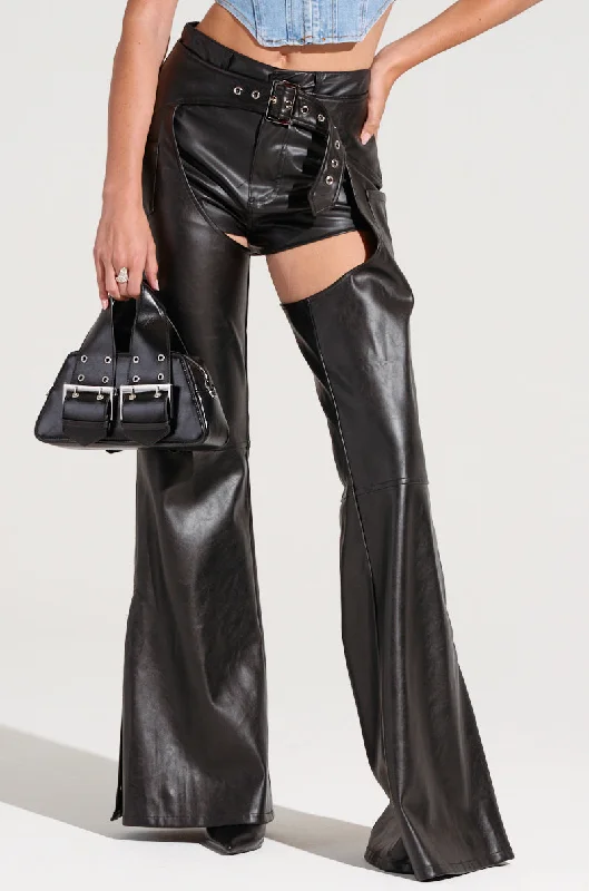 Fashion For Every Occasion RODEO FAUX LEATHER CHAPS