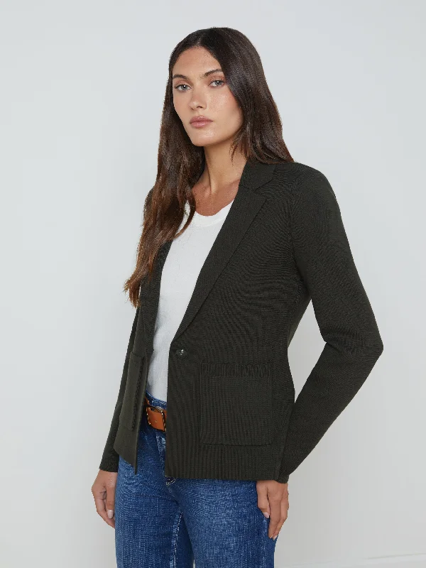 Unleash Your Trendy Side Lacey Knit Blazer