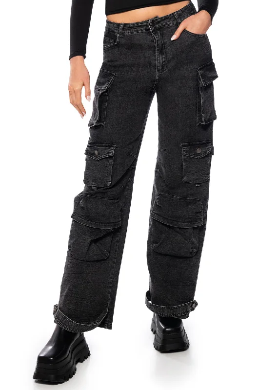 Best Sellers GIVE IT TO ME DENIM CARGO PANT