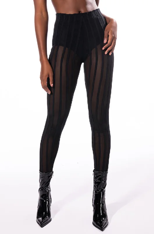 Cool Prices HEAR ME SAY MESH STRIPED LEGGING